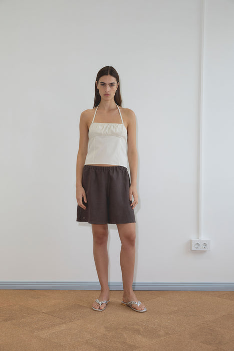 Strap Top - Bone Check