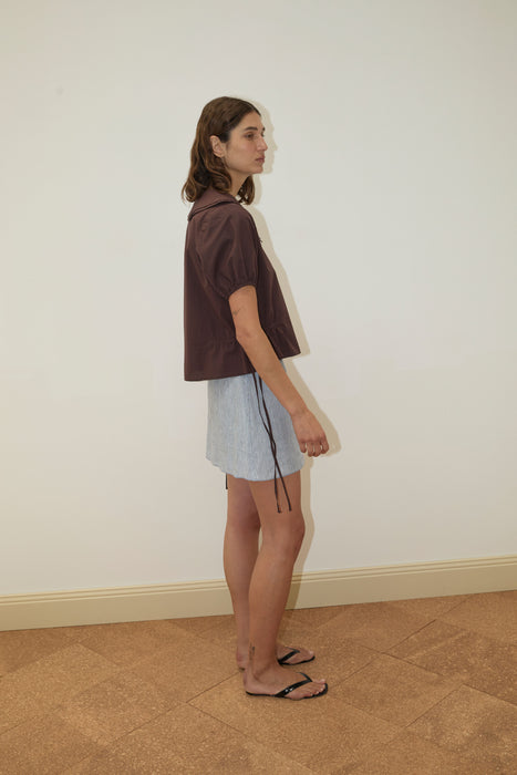 Double Collar Shirt - Umber