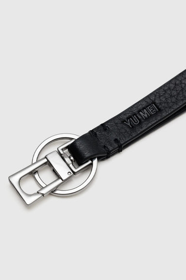 Key Fob - Black Deer Nappa