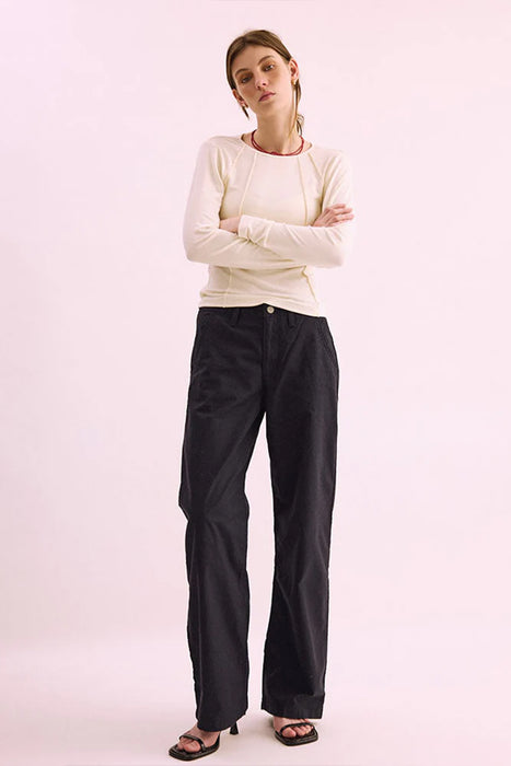 Pharlain Seam Top - White