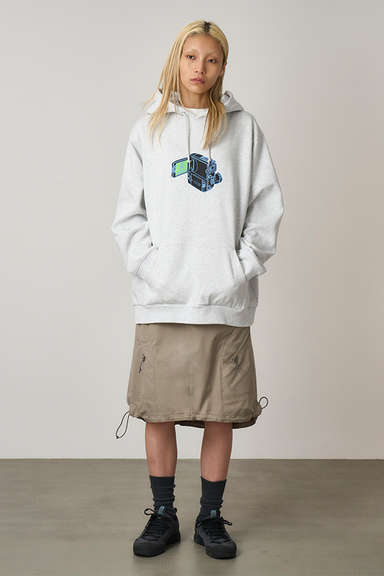 Camcorder Hooded Sweatshirt - Heather Ash