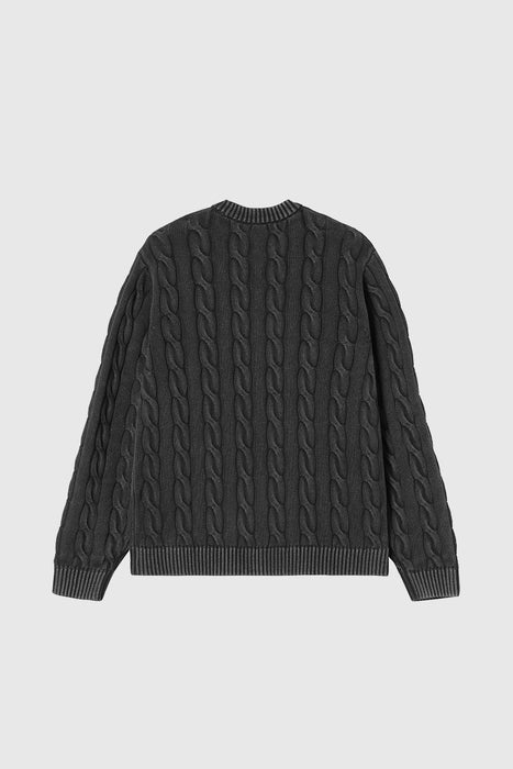 Carter Sweater - Black Garment dyed