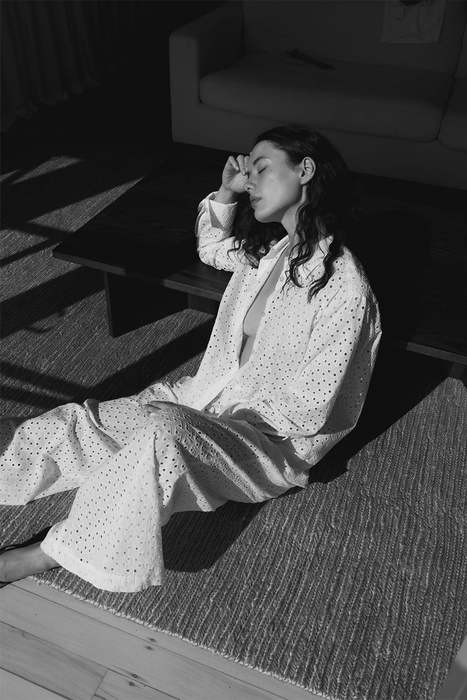 Maeve Shirt - Ivory Broidery