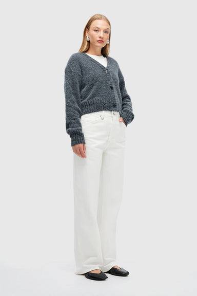 Kate Knit Cardigan - Grey Marle