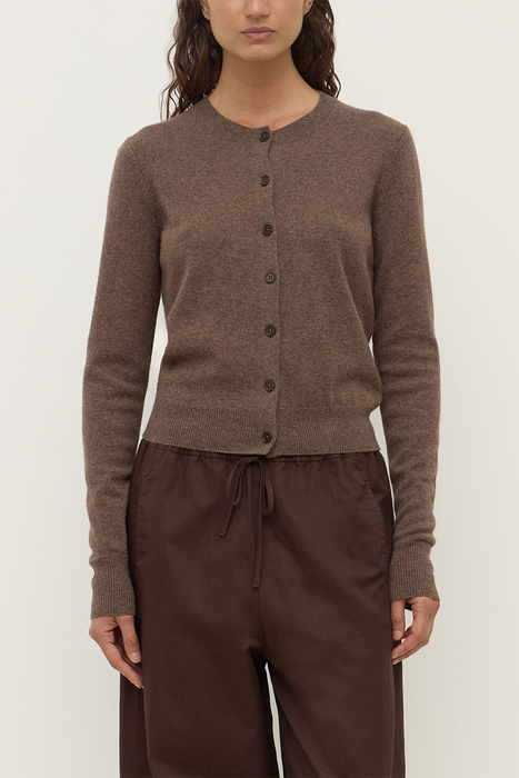 Benny Knit Cardigan - Cocoa Marle