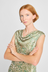 Free Association Dress - Green Swirl