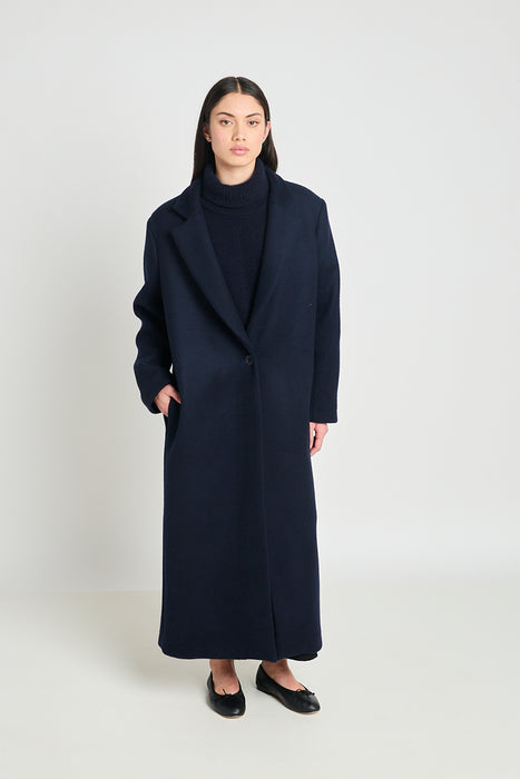 Illusions Coat - Navy