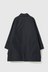 Chambray Soutien Collar Coat - Dark Navy