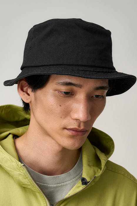 Twill Packable Bucket - Black