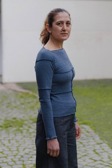 Cinder Long Sleeve Tee - Dark Denim