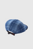 Long Bill Cap - Indigo Checkered Plaid