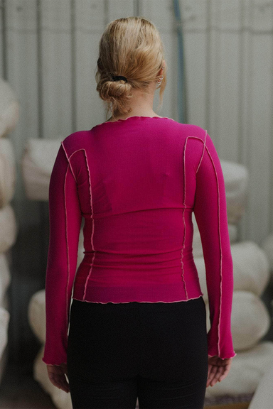 Omato Long Sleeve Tee - York Pink