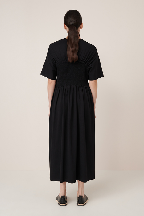 Gathered Dress - Black