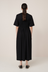 Gathered Dress - Black