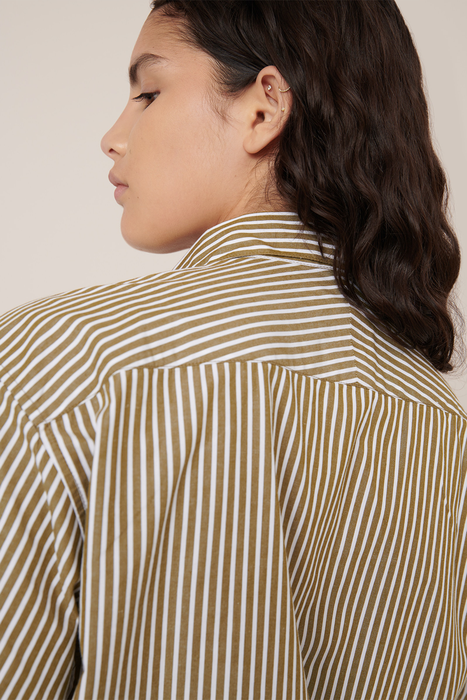 Wildflower Shirt - Treetop Stripe