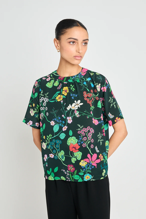 Interpretations Tee - Deep Green Floral