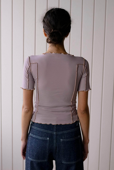 Omato 3/4 Tee - Verbe Purple / Aural