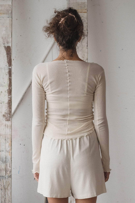 Pama Long Sleeve Tee - Off White