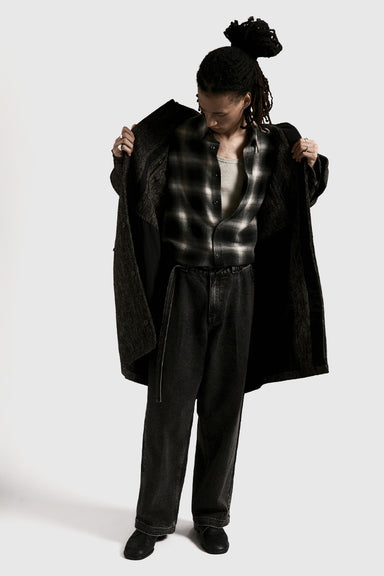 Hold LS Shirt - Black Plaid