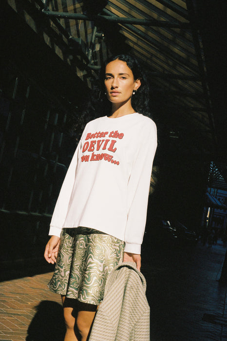 Free Association Dress - Green Swirl