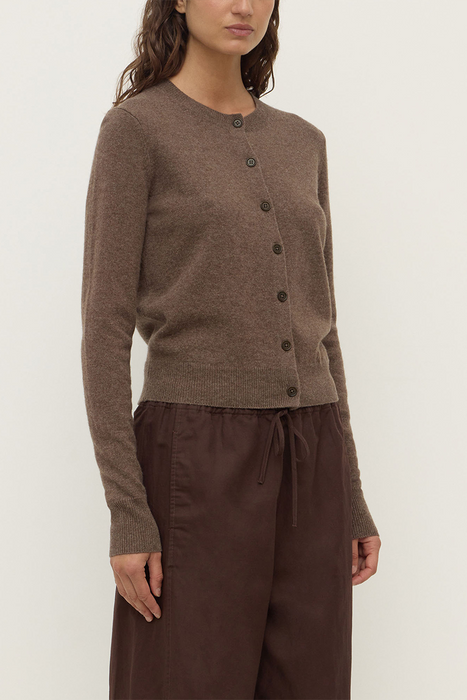 Benny Knit Cardigan - Cocoa Marle