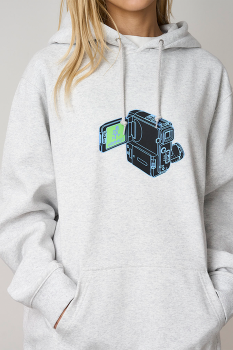 Camcorder Hooded Sweatshirt - Heather Ash