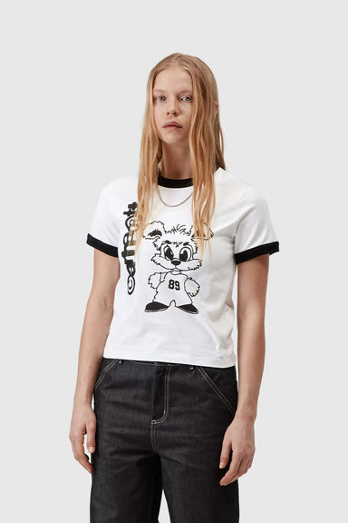 W S/S IP Ringer T-Shirt -  White / Black