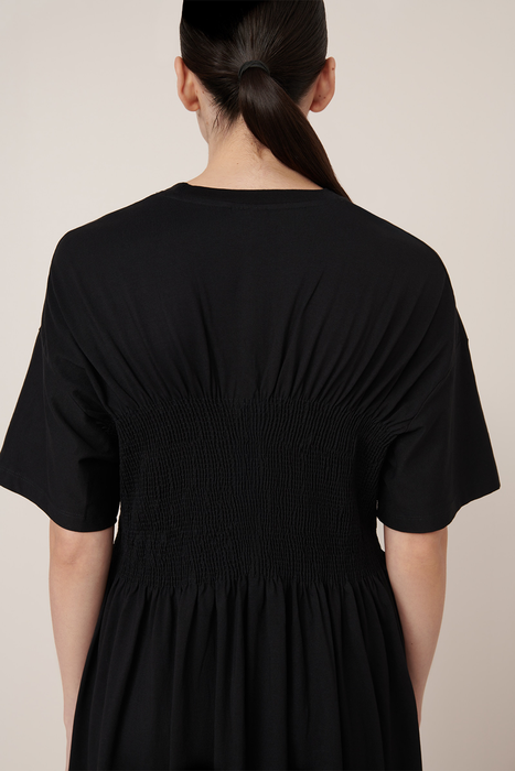 Gathered Dress - Black