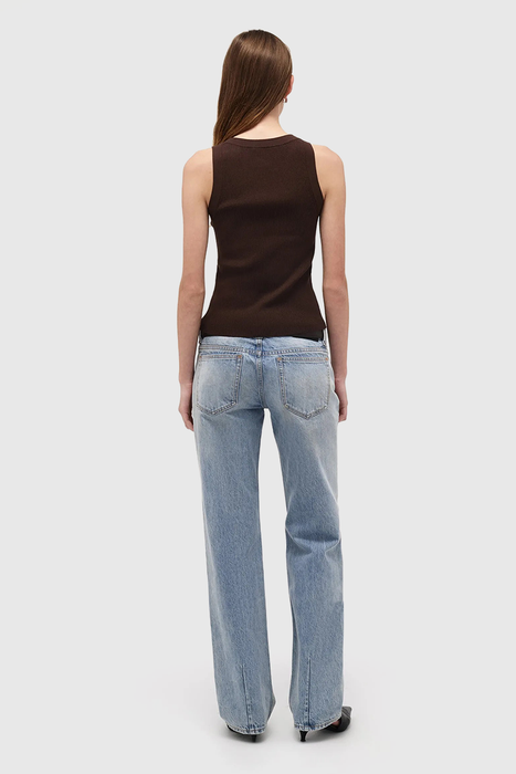 PM Knitted Singlet - Espresso