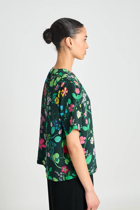 Interpretations Tee - Deep Green Floral