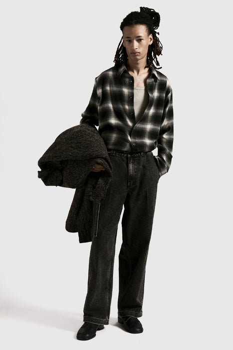 Hold LS Shirt - Black Plaid