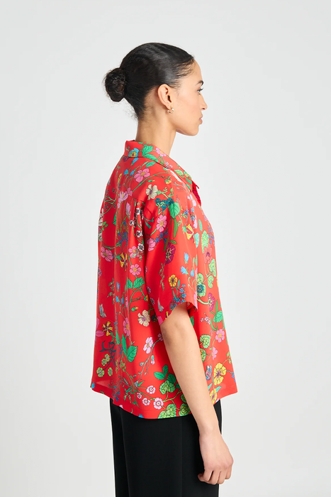 Oasis Shirt - Red Floral