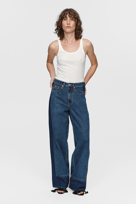 Border Jean - Indigo / Washed Indigo