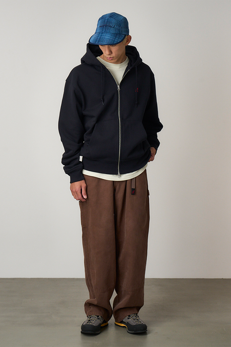 Long Bill Cap - Indigo Checkered Plaid