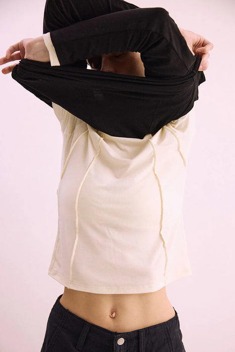 Pharlain Seam Top - White