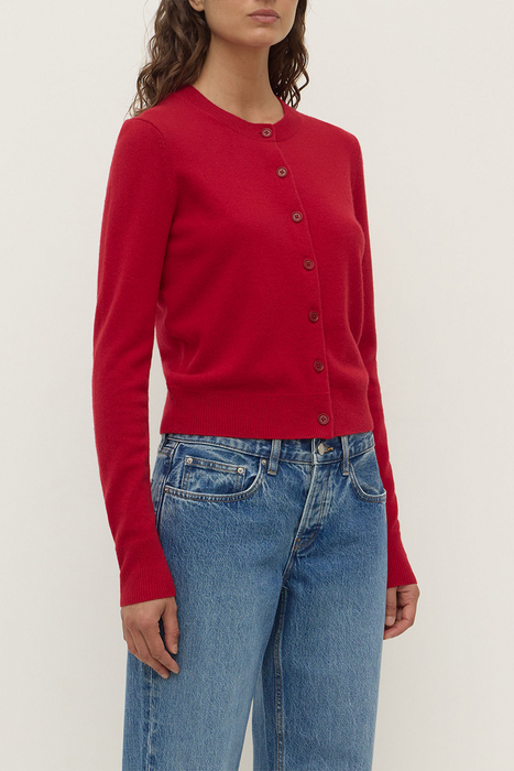 Benny Knit Cardigan - Mulberry