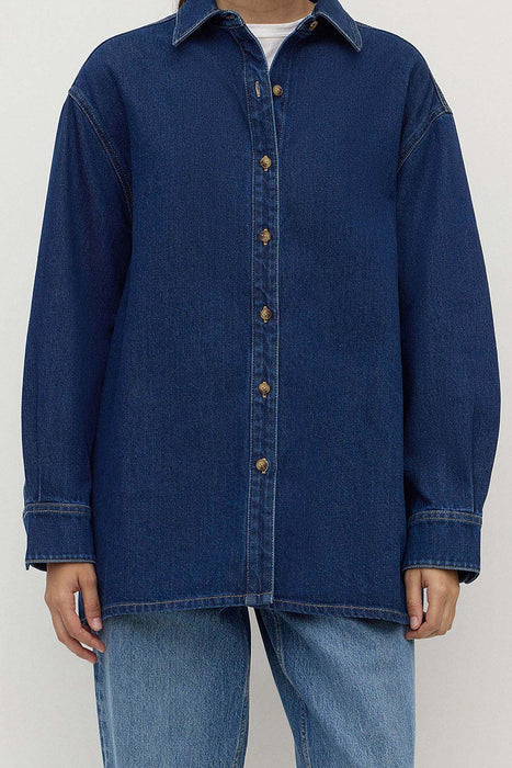 Freya Denim Overshirt - Heritage Blue