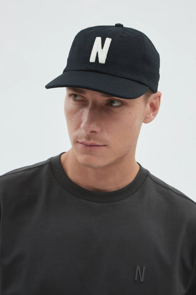 Felt N Twill Sports Cap - Black