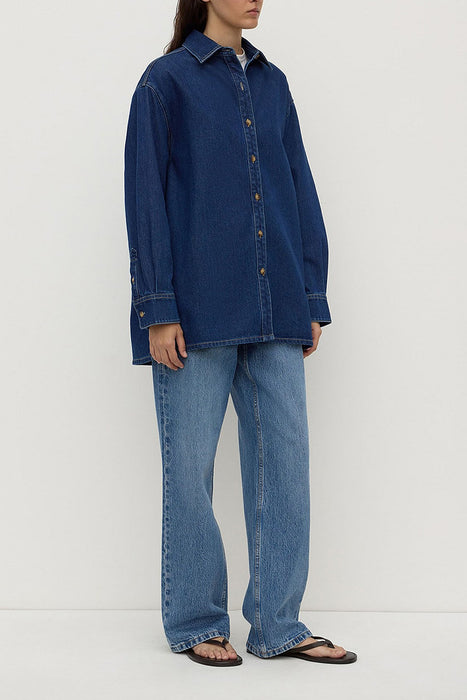 Freya Denim Overshirt - Heritage Blue