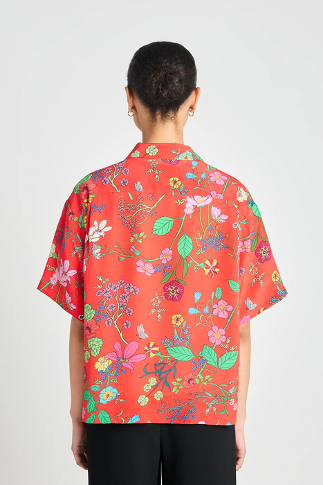 Oasis Shirt - Red Floral