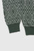 Cardigan Zigzag Pattern Jacquard - Green
