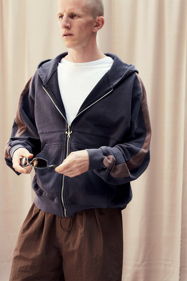 Edward Zip Hoodie - Midnight