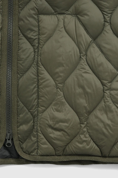 Soft Shell Military V-Neck W-Zip Vest - Dark Olive