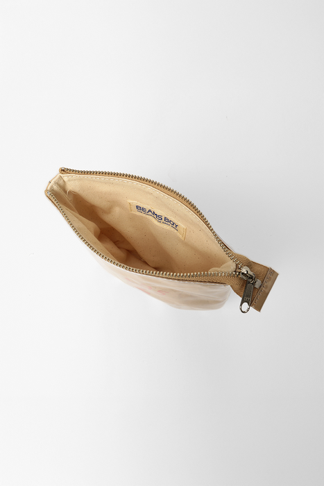 Beams Boy Pouch Logo - Beige