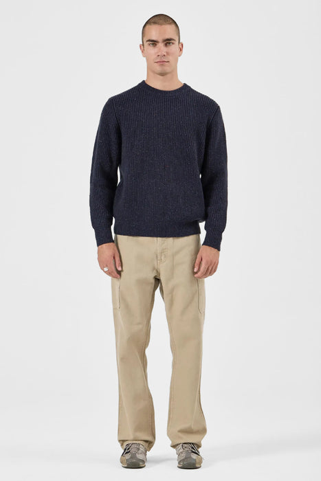 Fishermans Tweed Crew - Dark Navy