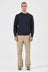 Fishermans Tweed Crew - Dark Navy