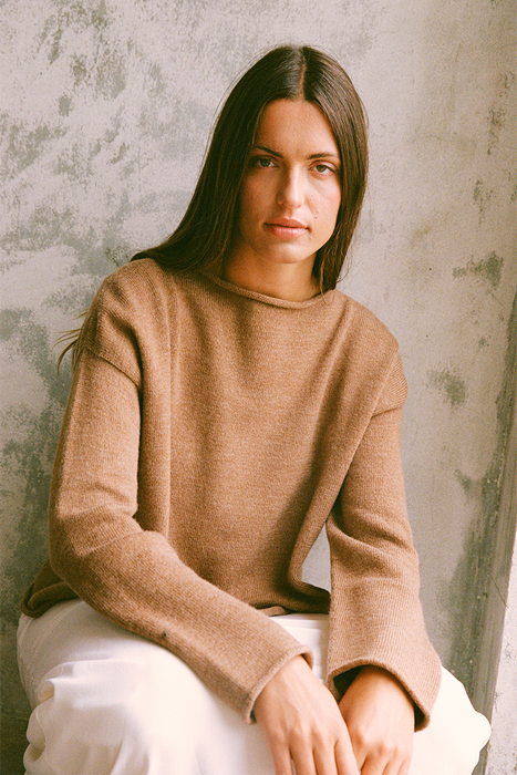 Doll's Jumper - Brown Sugar