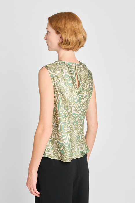 Sage Advice Top - Green Swirl