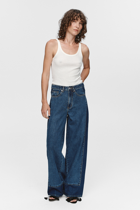 Border Jean - Indigo / Washed Indigo