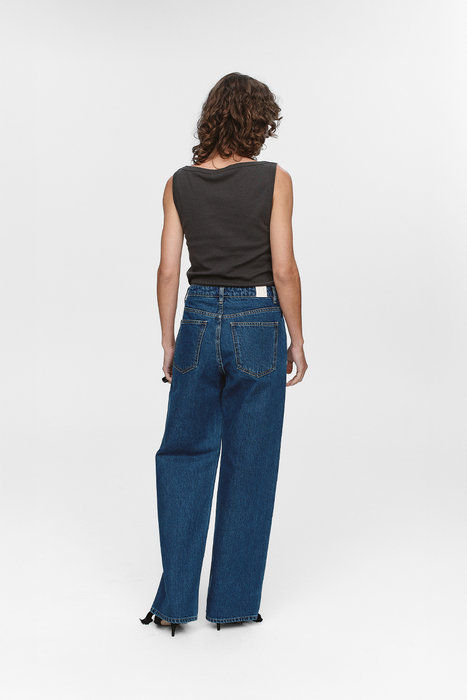 Wide Leg Jean - Washed Indigo